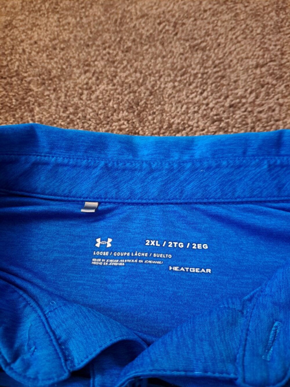 Under Armour Men's Loose Fit HeatGear Short Sleeve Golf Polo Shirt - Picture 4 of 7